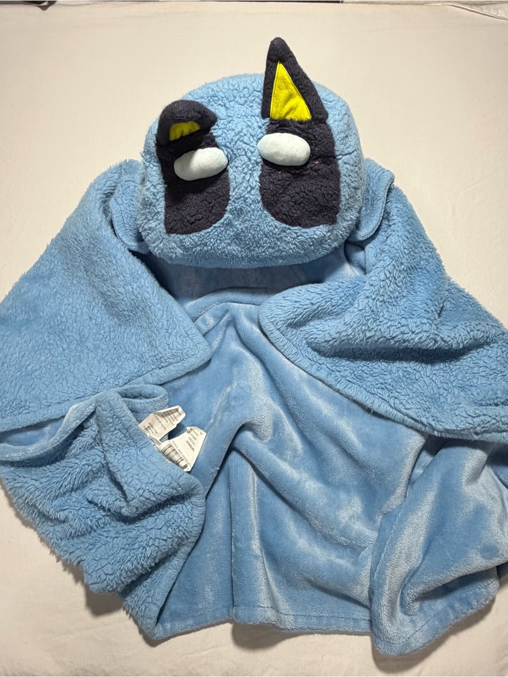 Bluey Plush Hooded Blanket with Cartoon Ears